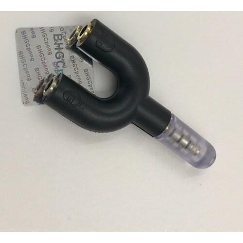 3.5mm Y Splitter 3.5mm to Mic+Headset Gold Earphone Nickel Mic Classical Design Adapter For Phone Tablet 1Pcs
