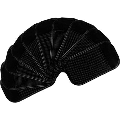 10pcs/Set Grip Sticky Pad Non-Slip Mat Anti-Slip Car Dashboard GPS Phone Holder Black
