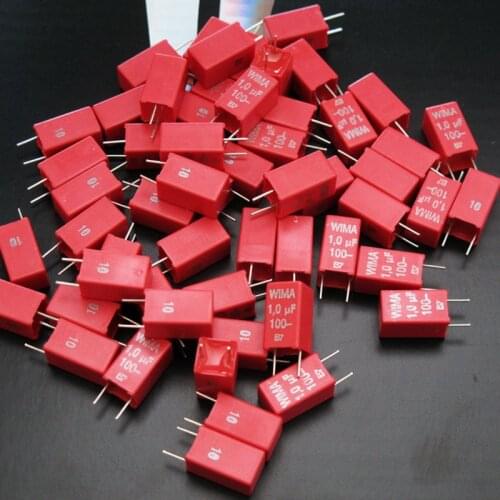 10PCS WIMA 1uF/105 100V MKS2 5mm German HiFi Audio Fever Capacitor Coupling Capacitor Free Shipping