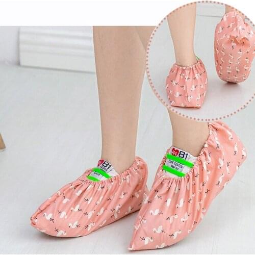 5 Pcs/Pack ReuseThickening Wove Dustproof House Overshoe Cycling Wearproof Lab Shoes Covers Protector Care Kits