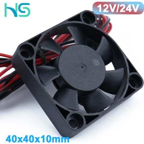 3d Printer Accessories High Quality DC 12V/24V 4010 40 * 40 * 10mm 4010 Axial Flow Hydraulic cooling fan 1000mm cable