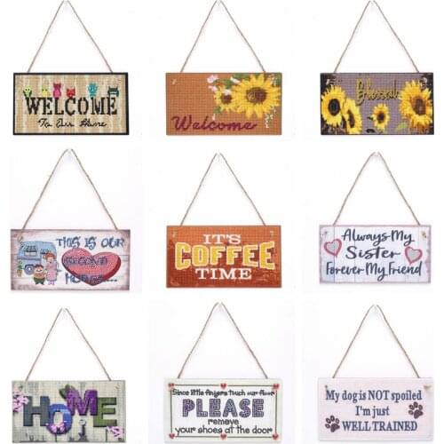 5D DIY Full Drill Hanging Diamond Painting Hanging Painting Listing Door Mural Mosaic Craft Art Home Decoration Handmade Gift