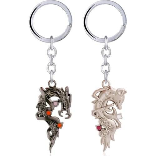 Anime YuYu Hakusho Kurama Weapon Keychain Men Minamino Shuuichi Briar Whip Key Chain Ring Women Car Pendant Jewewlry llaveros