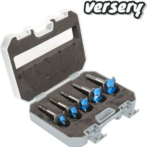 Free Shipping 5PCS/SET 15-35mm Adjustable Positioning Woodworking tools drill bits Hole Saw Set Hard Alloy Forstner Drill DIY