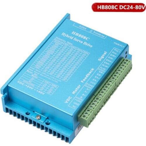 Nema 17 23 24 AC18-80V 2 phase Closed Loop Stepper Motor Driver HB808C for CNC Router