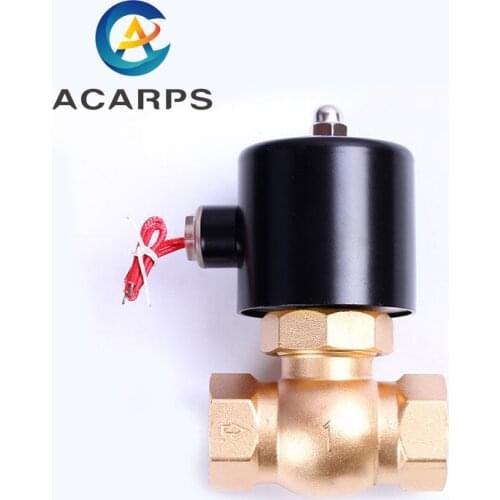16bar Brass Normally Closed Water Steam solenoid valve 12v 220v 24vac 1"High Temperature 180