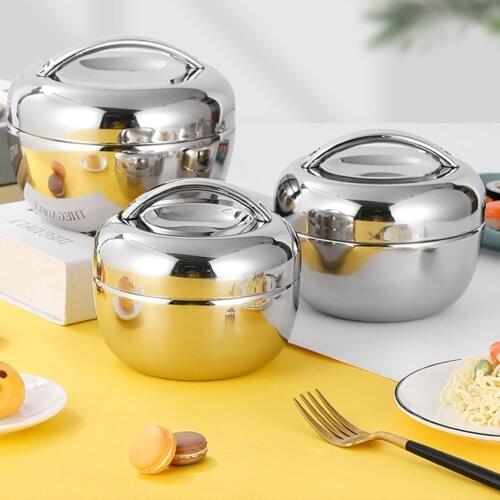 Stainless Steel Lunch Box 800ml, 1000ml, 1300ml, Insulated Leak Proof Lunch Box for Adults and Kids - Thermal Lunch Container