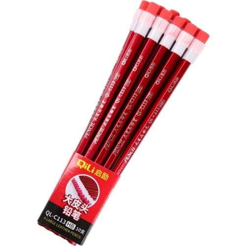 10 Pcs Wooden Eraser Hb Pencil Colour Pencil Posting Childrens Student Painting Sketch Description Student Stationery