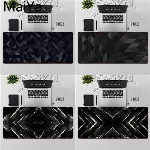 Maiya Top Quality Black Abstract MousePads Computer Laptop Anime Mouse Mat Free Shipping Large Mouse Pad Keyboards Mat