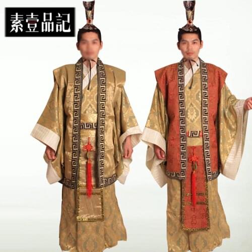 Men Time-limited Direct Selling Dance Costumes Hmong Clothes Ancient Chinese Costume Mens Suit Hanfu Traditional Emperor