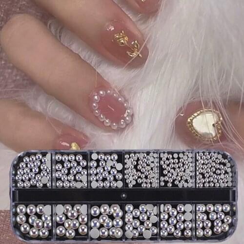12 Piece Set 3D Nail Rhinestone Flash Metal Acrylic Sequin Technique Manicure Manicure Ornament