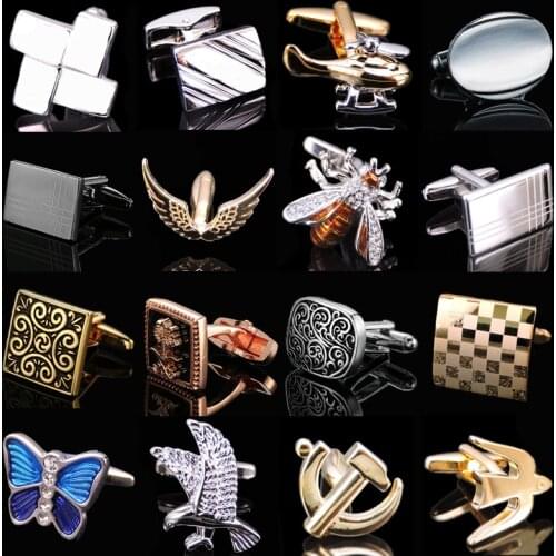 New fashion mens French shirt Cufflinks high-end brand laser Plaid line batch pattern Cufflinks wholesale / retail