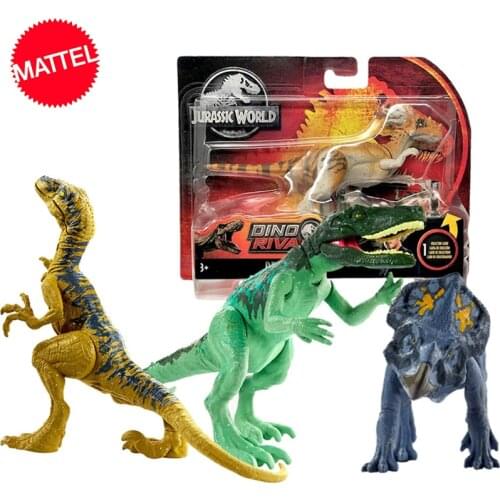 Original Jurassic World Dinosaur Basic Series Protohorn Velociraptor Chameleon King Dragon Action Figure Toys for Children Gift