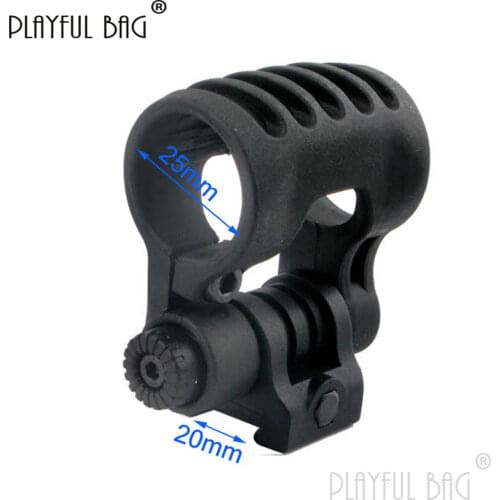 PB Playful bag Plastic adjustable Flashlight clip 20MM rail clip tactical CS accessory Outdoor CS sport toys QF09S