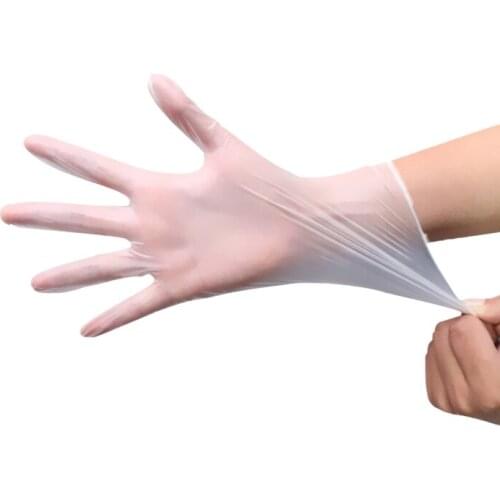 100pcs/lot Large Size PVC Gloves Kitchen Dishwashing House Cleaning Tools Personal Daily Protection Kitchen Accessories
