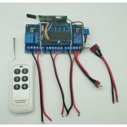 Professional Dual Motors One-hand Remote Controller for RC Bait Boat Tug Boat 300-500m/800-1500m Distance Receiver Kit Parts