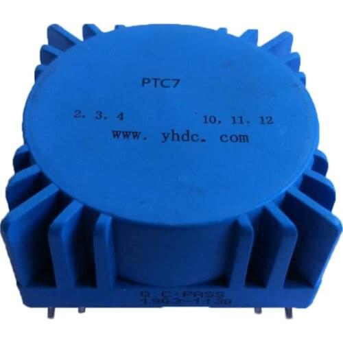 PTC7 For Audio usage Power 7VA /2*115V /2*18V Toroidal transformer, encapsulated transformer PCB Welding transformer