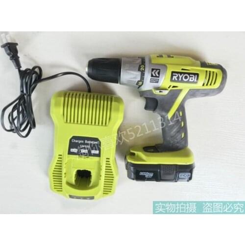 RYOBI good Ming 18V rechargeable household carpentry drill / screwdriver (used product)