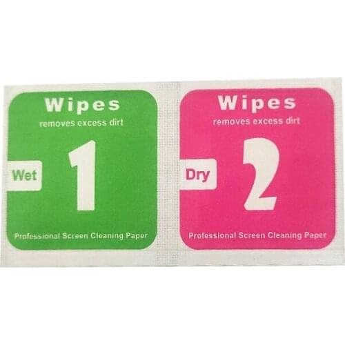100Pcs/Lot Camera Lens Cleaning Cloth LCD Screens Dust Removal Wet Dry Wipe Paper Phone Cleaning Kit