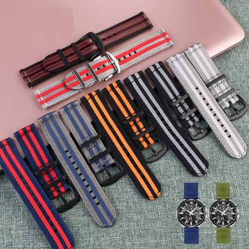 20mm 22mm Nylon Sport Strap Durable Canvas Men Replacement Watchband Band Bracelet for Samsung Galaxy S3 Huawei Watch GT 2 46mm