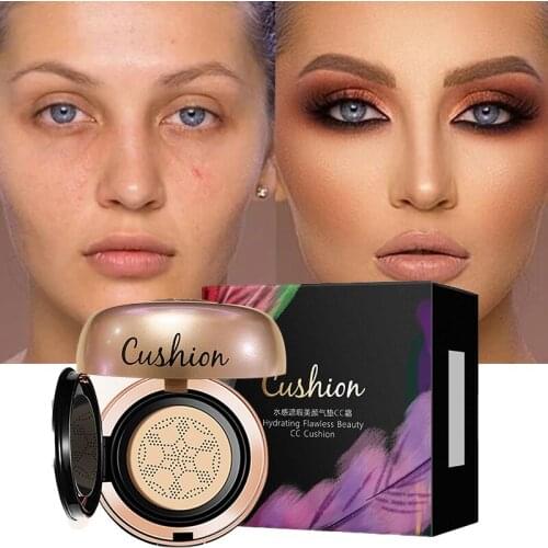 81PCS Cushion CC Cream Concealer Niacinamide Moisturizing Long-lasting Waterproof Sweat-proof and Non-shedding Facial Base 20g