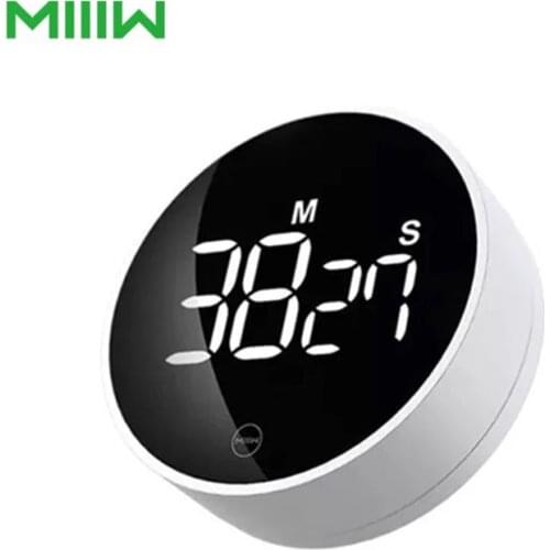 New Miwu Rotating Timer Brightness Adjustable Magnetic LED Digital Display Portable Simple Work/Study Alarm Clock