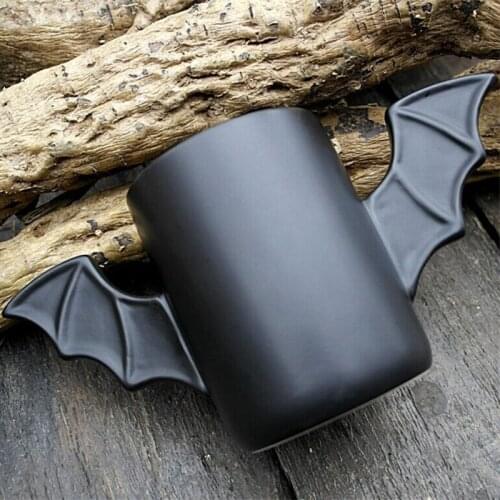 NEWYEARNEW Ceramic Bat Mug Milk Juice Coffee Cup Home Office Drinkware Unique Creative Personality Boy Friend Gift