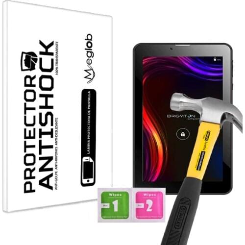 Screen protector Anti-Shock Anti-scratch Anti-Shatter compatible with Tablet Brigmton Basic 7