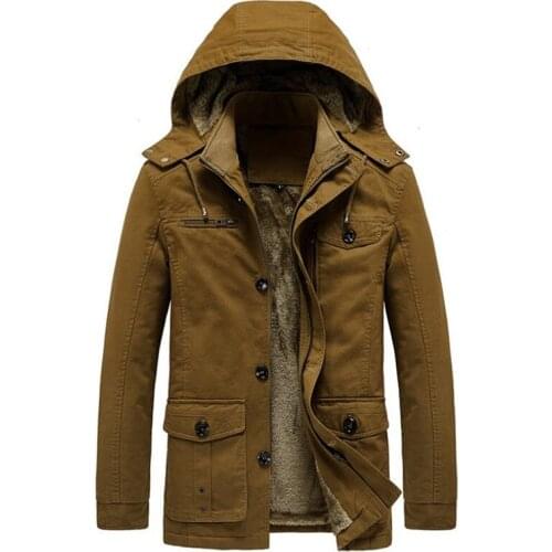 Winter Fleece Jacket Coats Hooded Warm Long Windbreaker 2020 Casual Outerwear Thick Thermal Bomber Jackets Parkas Brand Clothing