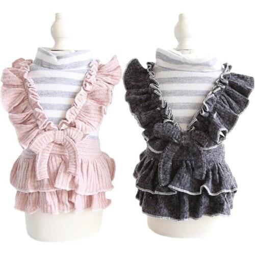 Pet Dog Couple Clothes Small Dog Dress Jumpsuit Winter Cat Boy Female Puppy Outfit Clothing Pomeranian Maltese Shih tzu Garment