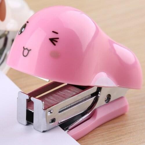 1 pcs mini Stapler Desktop Cartoon Accessory for Children Students School Awards