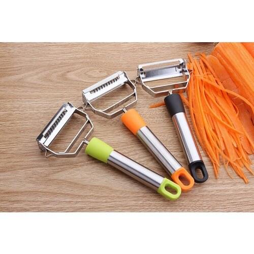 1PC Multifunction Stainless Steel Julienne Peeler Vegetable Peeler Double Planing Grater Kitchen Accessories Cooking Tool KX 250