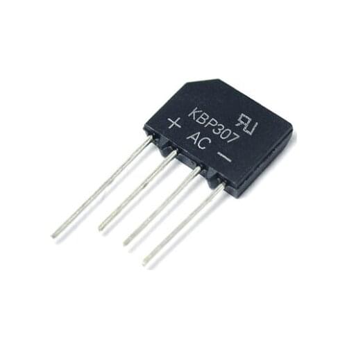 10PCS KBP307 Flat bridge rectifier bridge rectifier bridge pile of 3 a 700 v
