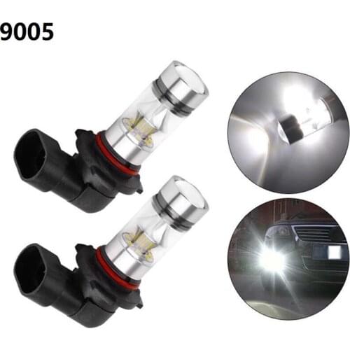 2X 6000K Super White H10 9045 9145 9140 100W 1200LM LED Fog Light Bulb Projector Driving DRL