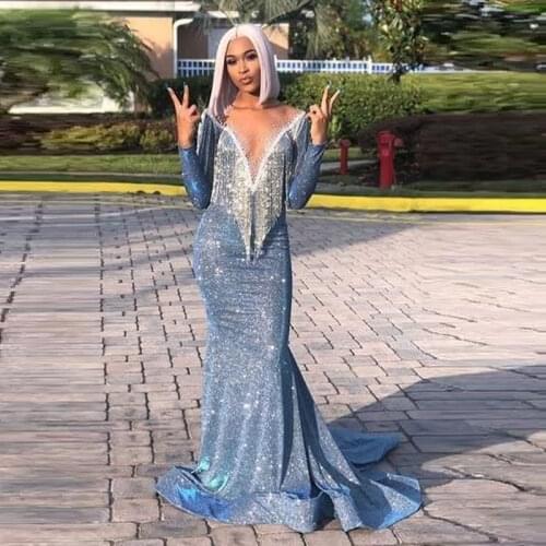 Pretty Homecoming Dresses Deep V-Neck Puff Long Sleeves Tulle Ball Gown Floor Length Women Prom Formal Evening Elegant Gowns