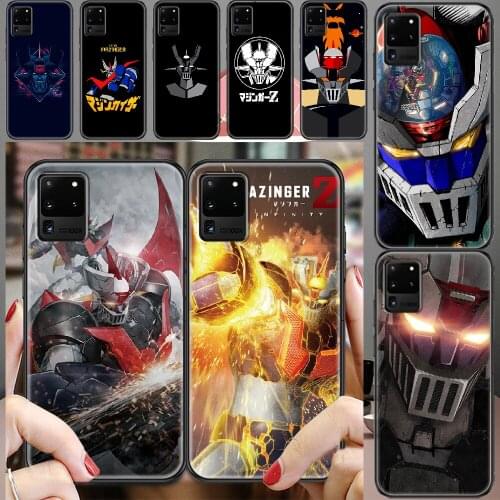 Great Mazinger Z Anime Phone case For Samsung Galaxy Note 4 8 9 10 20 S8 S9 S10 S10E S20 Plus UITRA Ultra black tpu cover soft