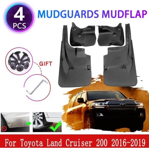 For Toyota Land Cruiser 200 LC200 FJ200 2016~2019 Mudguards Mudflaps Fender Mud Flap Splash Mud Guards Cover Protect Accessories