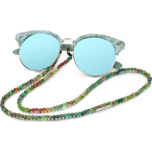 Natural Stone Beaded Glasses Chain for Women Fashion Sunglasses Eyeglass Neck Cord Retainer Strap Eyewear Spectacles Holder