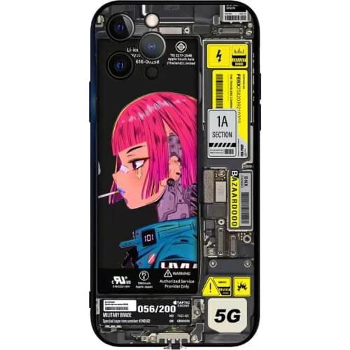 Cyber Call Light Up Led Flash Phone Cases For iPhone 11 8 7 6 6s Plus XS Max XR X SE 2020 Luminous Back Cover Accessories