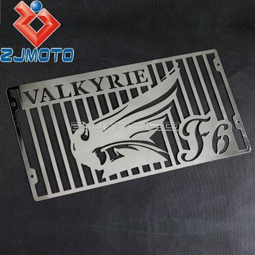 ZJMOTO Chrome Stainless Steel F6 Radiator Grill For Honda Valkyrie GL1500 Grill Guard Protector Cover