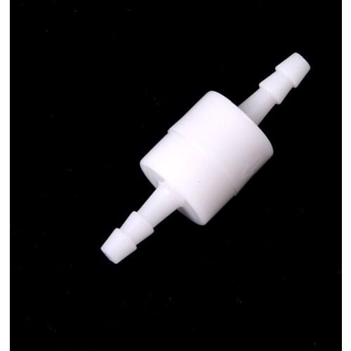 JETTING 1PCS 4mm Plastic One Way Inline Check Valve Fuel Gas Liquid Water White