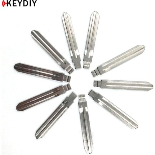 KEYDIY 10 pcs Metal Blank Uncut Flip KD/VVDI/JMD Remote Key Blade 69# TOY43R For Great Wall Florid Cowry Toyota Subare