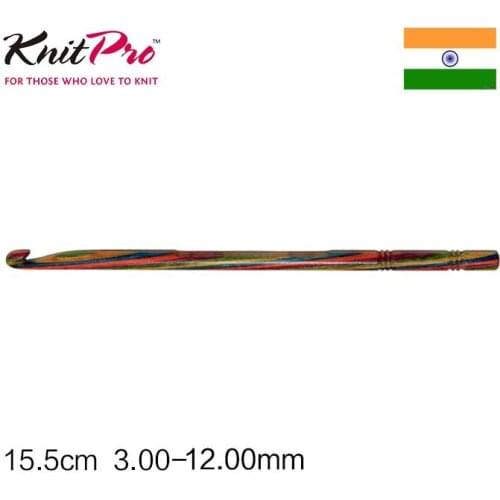 KnitPro/Symfonie 3-12mm, imported, color wood needle, crochet, knitting tool, sweater needle, crochet, DIY