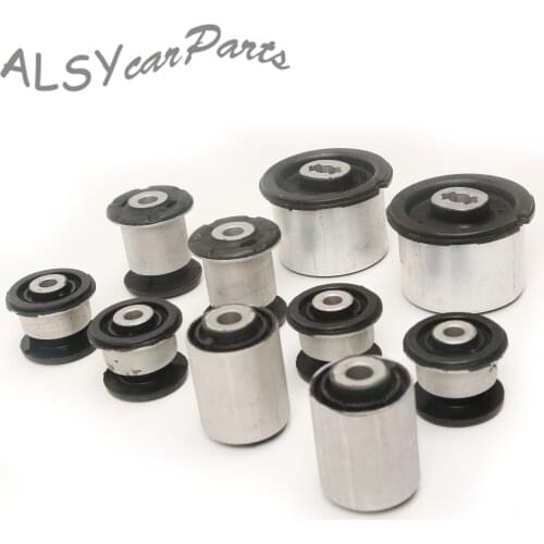 7L0407077 Upper Lower Control Arm Bushing Bushings Set 10Pcs For Porsche Panamera 970 2010-2016 3.6L Platinum 4.8L S 95534102702