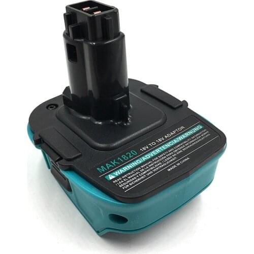MAK1820 Adapter Converter for Makita 18V Li-Ion Battery BL1830 BL1860 for Dewalt DC9096 Ni-Cd Ni-Mh Battery Tools