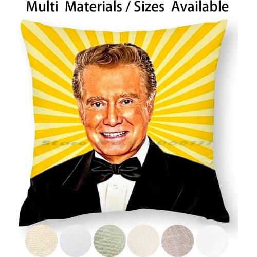 Regis Philbin Pillow Case Throw Pillow Cover Cotton Linen Flax Regis Philbin Regis And Kathie Lee Tv Star Icon Rip Regis