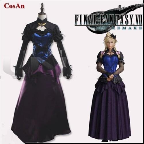 Hot Game Final Fantasy VII Remake Cloud Strife Cosplay Costume The Original Formal Dress Party Role Play Clothing Custom-Make