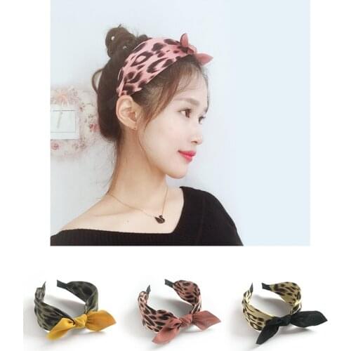 Bunny ears hair bows boho ties headband accessories band for women head bands rabbit bandeau cabello fashion serre tete hairband