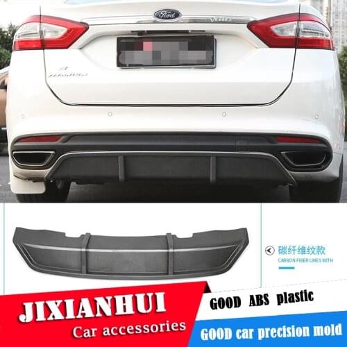 For Ford Mondeo Body kit spoiler 2013-2018 For Mondeo ABS Rear lip rear spoiler front Bumper Diffuser Bumpers Protector