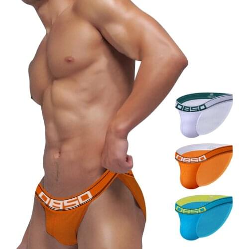 New Men Briefs Sexy Underwear Man Sexi High Fork Mens Panties Cotton Comfortable Gay Slip Male Underware Bikini U Convex BS3133